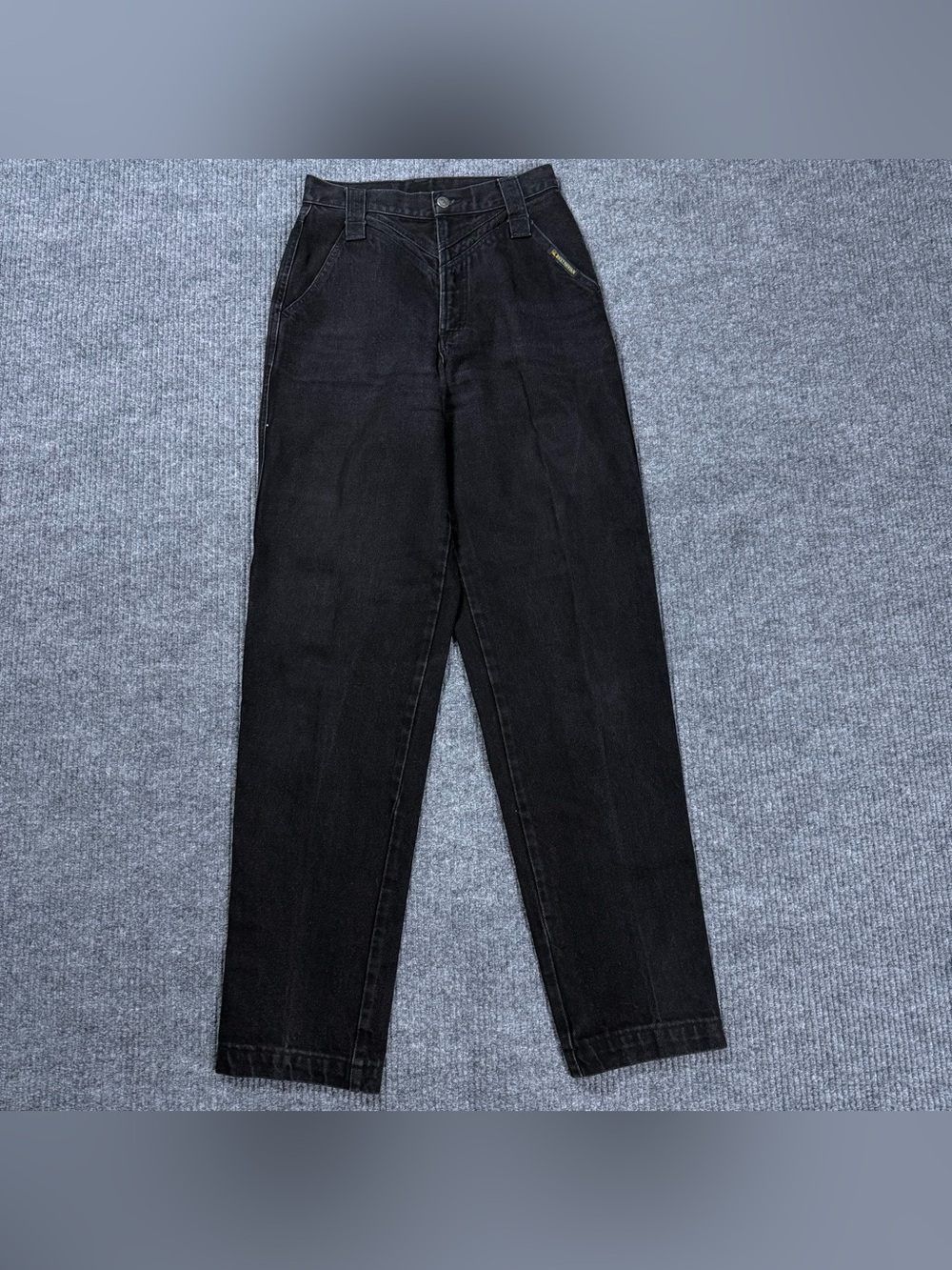 VTG Rocky Mountain Black High Waisted Western Jeans Tag 30/11 Fits 25x36 Cotton